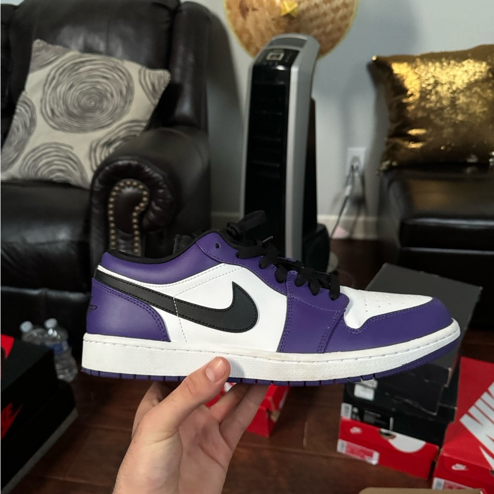 Jordan 1 low court purple size 12
